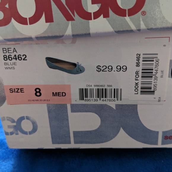 Baby Blue Flats (Size 8) New - Picture 6 of 6